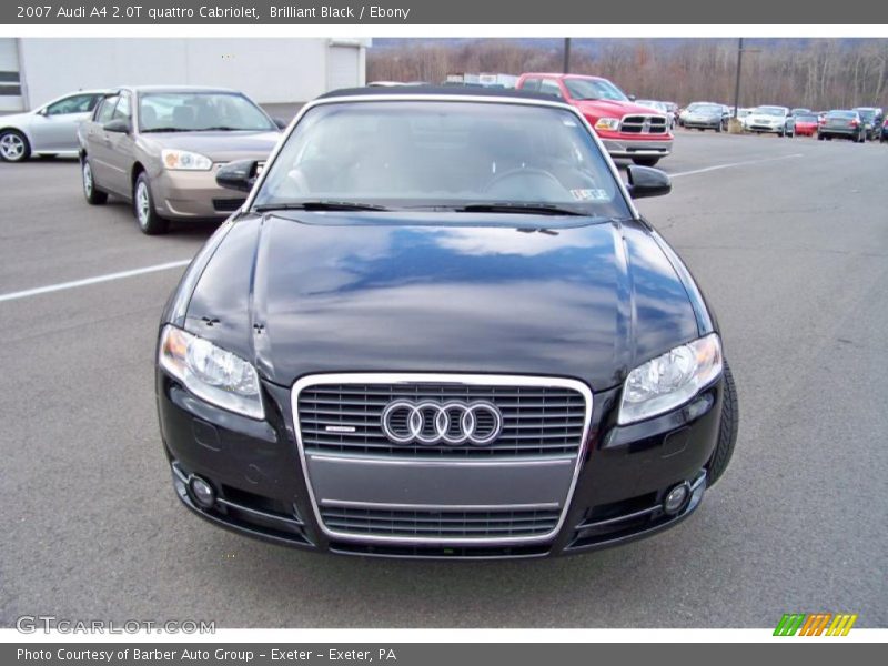Brilliant Black / Ebony 2007 Audi A4 2.0T quattro Cabriolet