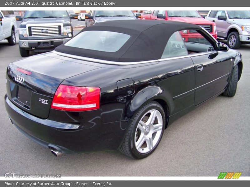 Brilliant Black / Ebony 2007 Audi A4 2.0T quattro Cabriolet