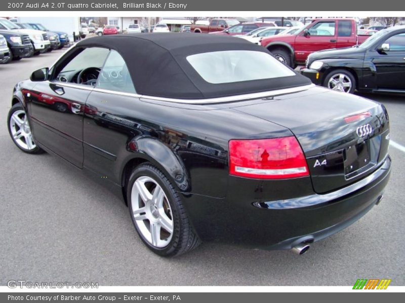 Brilliant Black / Ebony 2007 Audi A4 2.0T quattro Cabriolet