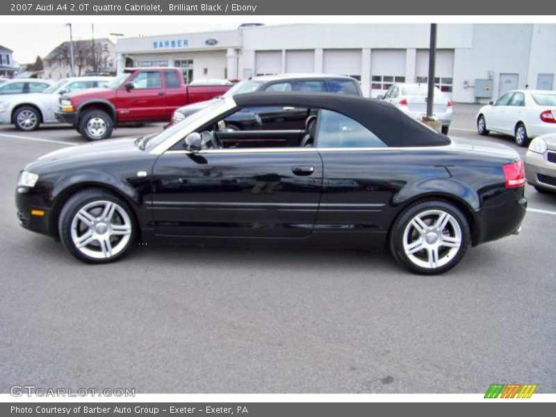 Brilliant Black / Ebony 2007 Audi A4 2.0T quattro Cabriolet