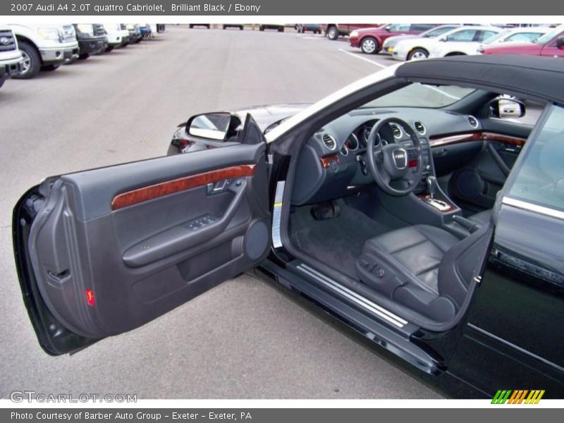 Brilliant Black / Ebony 2007 Audi A4 2.0T quattro Cabriolet