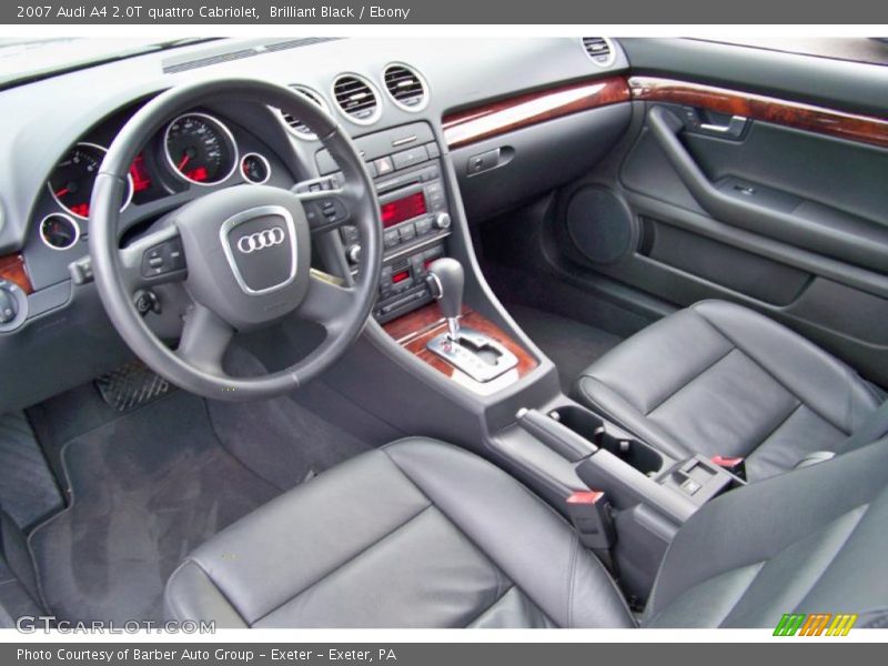 Brilliant Black / Ebony 2007 Audi A4 2.0T quattro Cabriolet