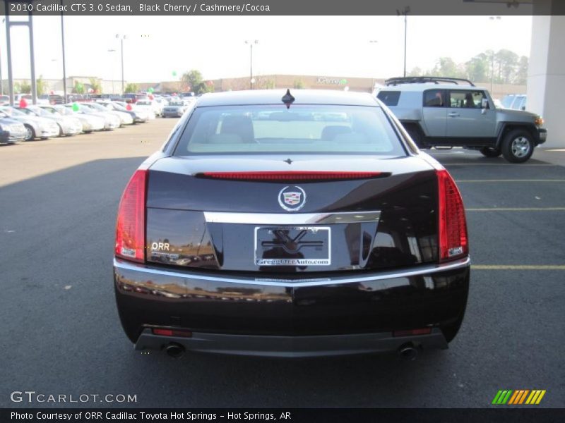 Black Cherry / Cashmere/Cocoa 2010 Cadillac CTS 3.0 Sedan