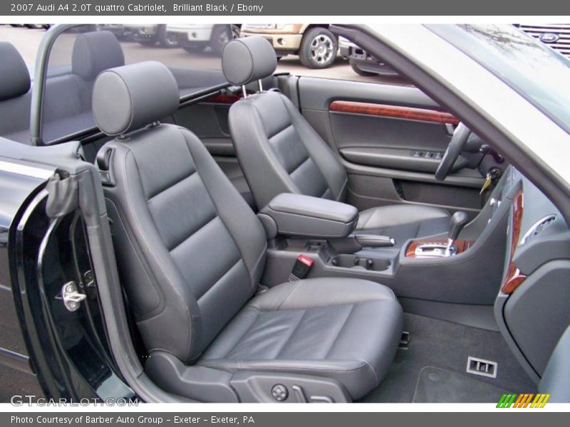 Brilliant Black / Ebony 2007 Audi A4 2.0T quattro Cabriolet