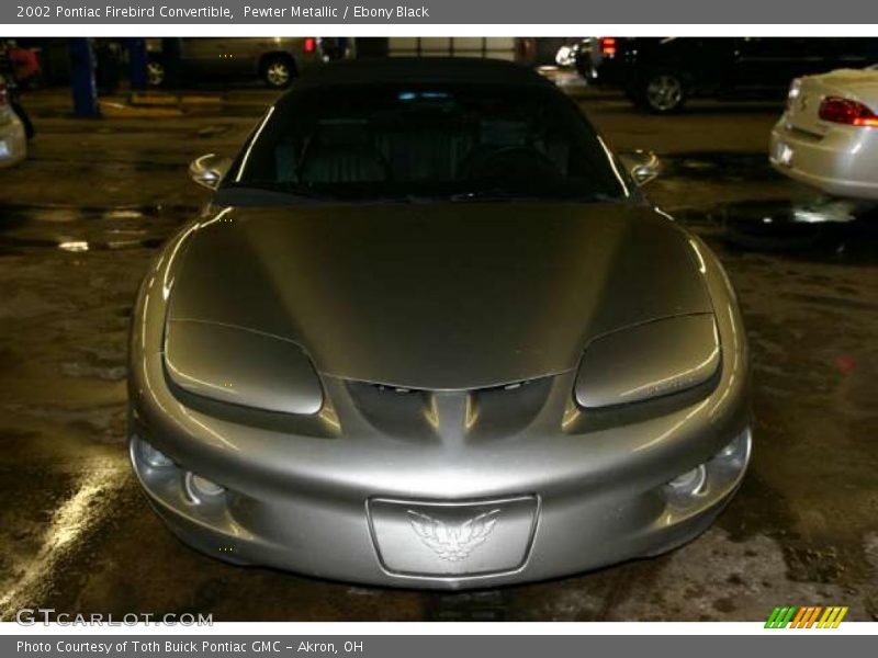 Pewter Metallic / Ebony Black 2002 Pontiac Firebird Convertible