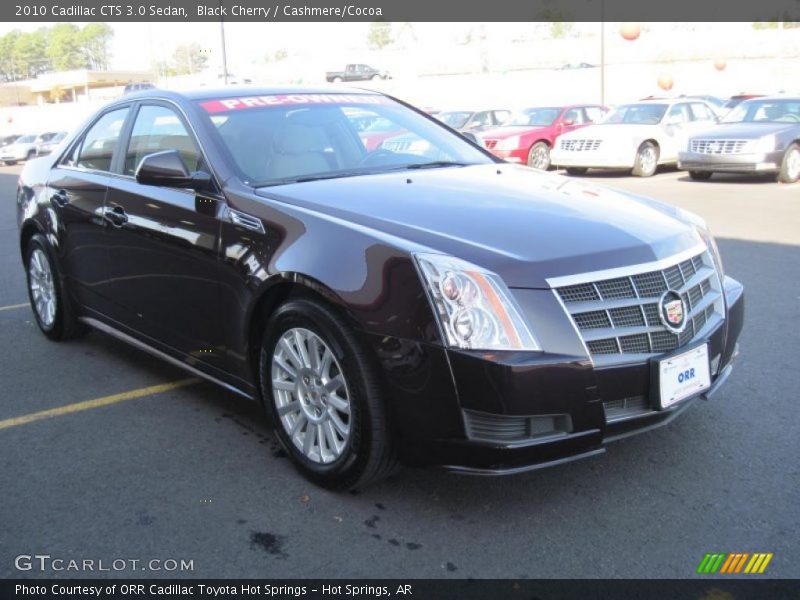 Black Cherry / Cashmere/Cocoa 2010 Cadillac CTS 3.0 Sedan