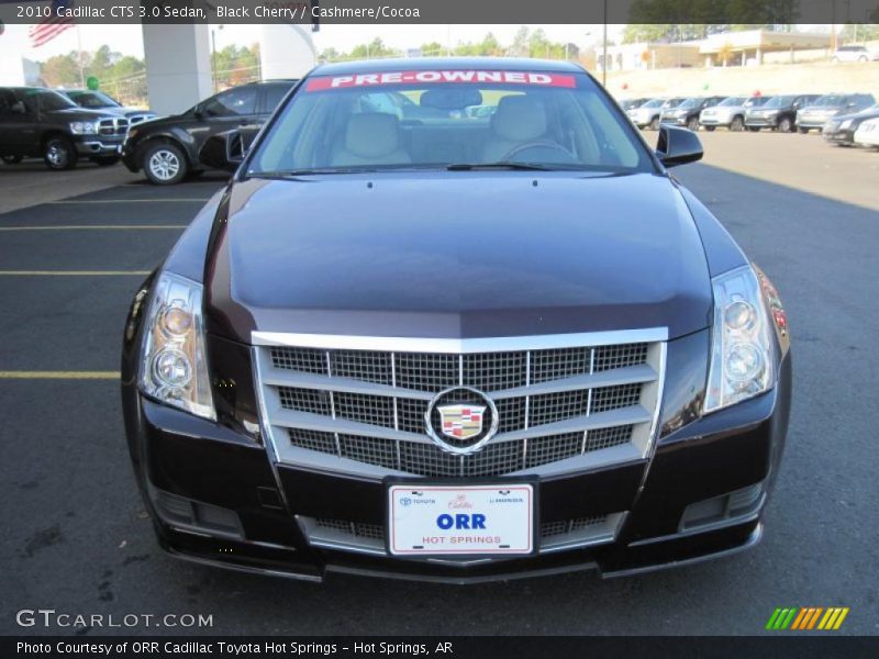 Black Cherry / Cashmere/Cocoa 2010 Cadillac CTS 3.0 Sedan
