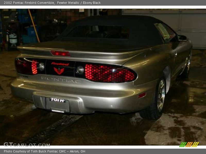Pewter Metallic / Ebony Black 2002 Pontiac Firebird Convertible