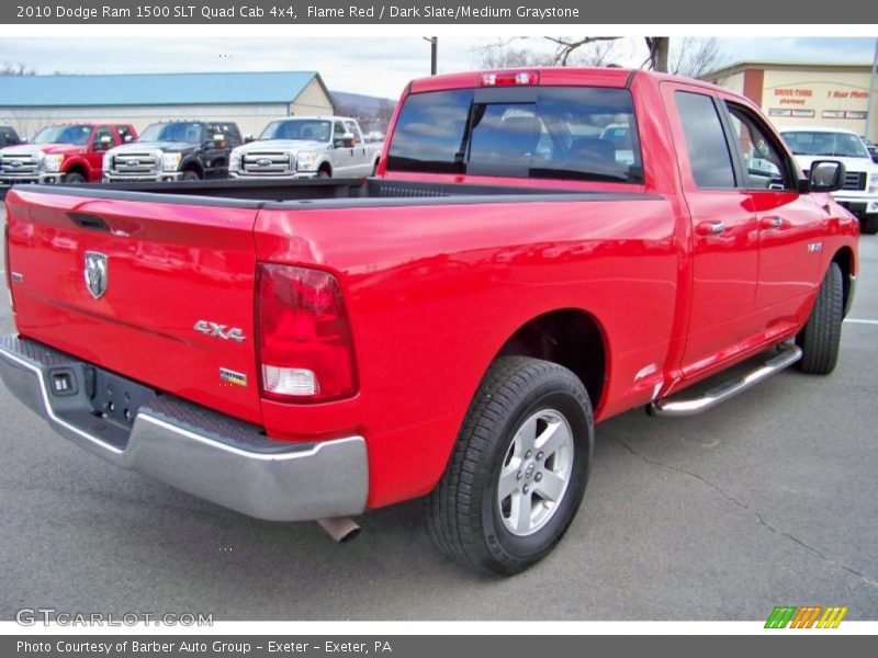 Flame Red / Dark Slate/Medium Graystone 2010 Dodge Ram 1500 SLT Quad Cab 4x4