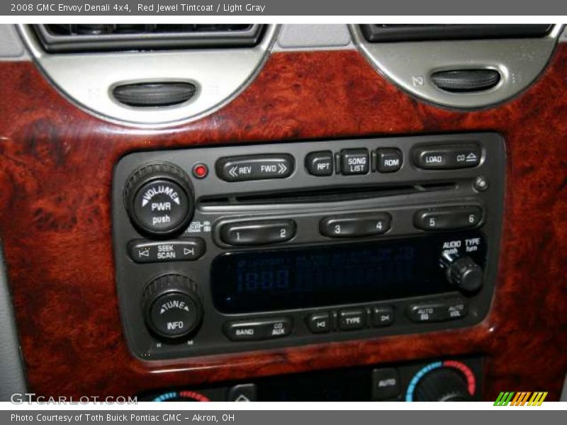 Red Jewel Tintcoat / Light Gray 2008 GMC Envoy Denali 4x4