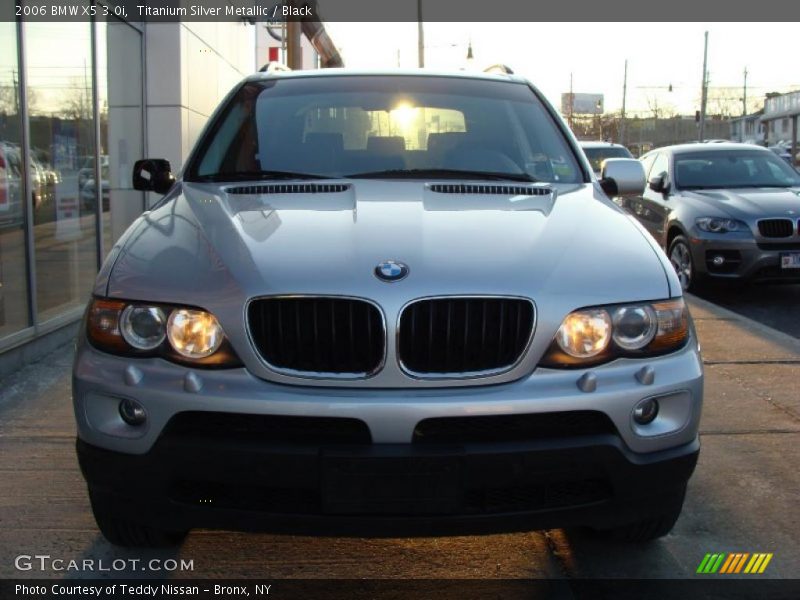 Titanium Silver Metallic / Black 2006 BMW X5 3.0i