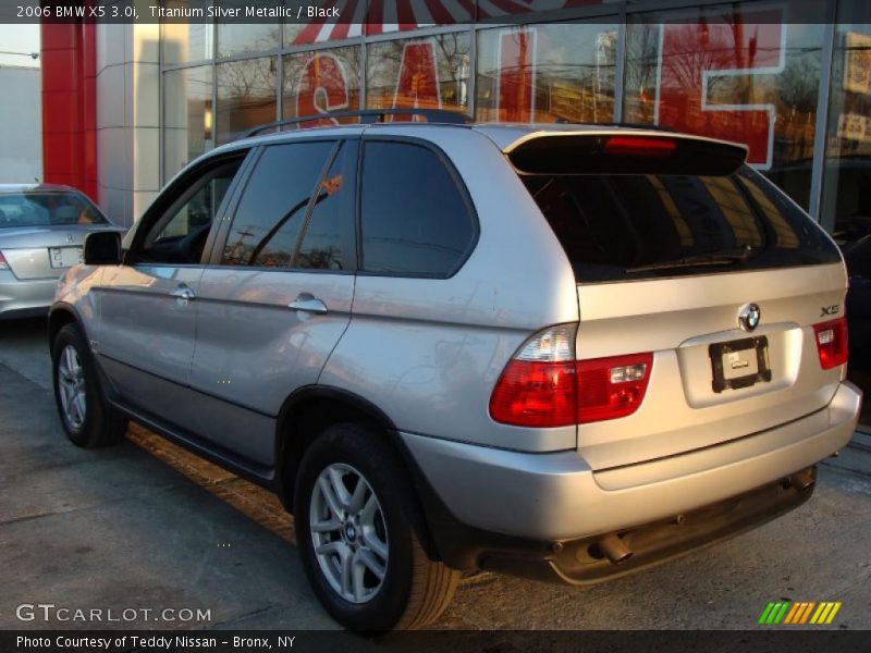 Titanium Silver Metallic / Black 2006 BMW X5 3.0i