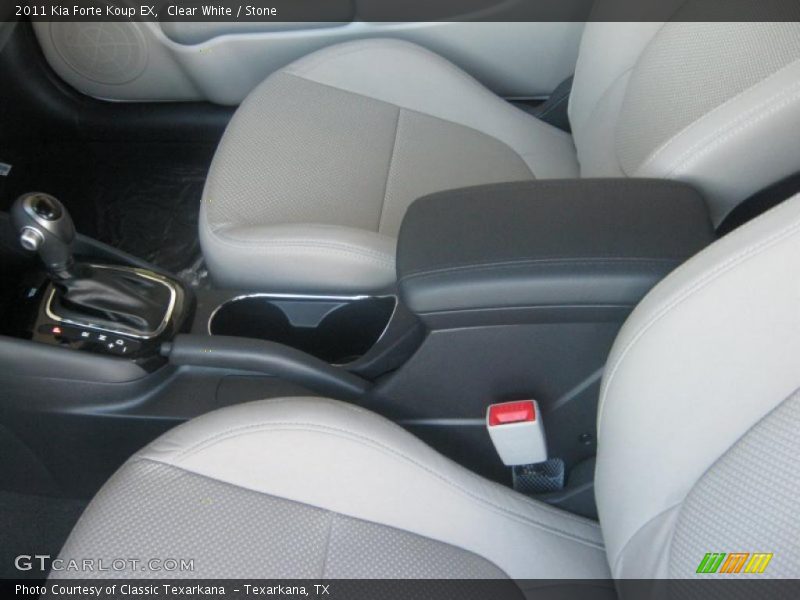 Clear White / Stone 2011 Kia Forte Koup EX