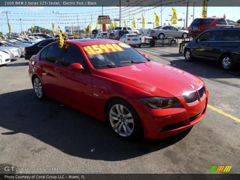 Electric Red / Black 2006 BMW 3 Series 325i Sedan