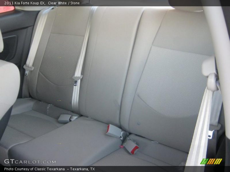 Clear White / Stone 2011 Kia Forte Koup EX