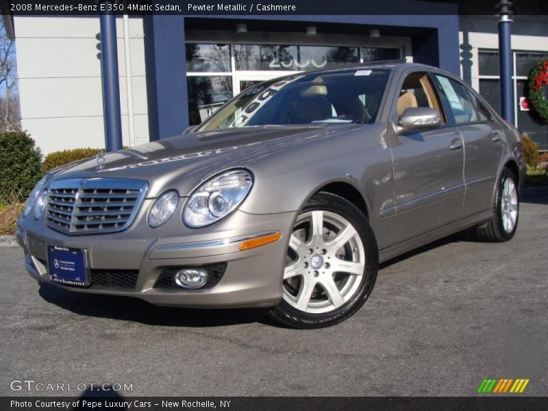 Pewter Metallic / Cashmere 2008 Mercedes-Benz E 350 4Matic Sedan