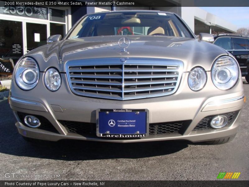 Pewter Metallic / Cashmere 2008 Mercedes-Benz E 350 4Matic Sedan