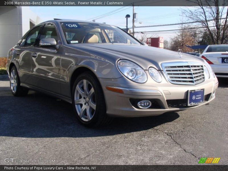 Pewter Metallic / Cashmere 2008 Mercedes-Benz E 350 4Matic Sedan