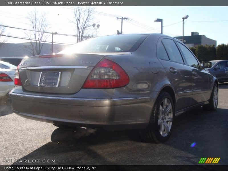 Pewter Metallic / Cashmere 2008 Mercedes-Benz E 350 4Matic Sedan