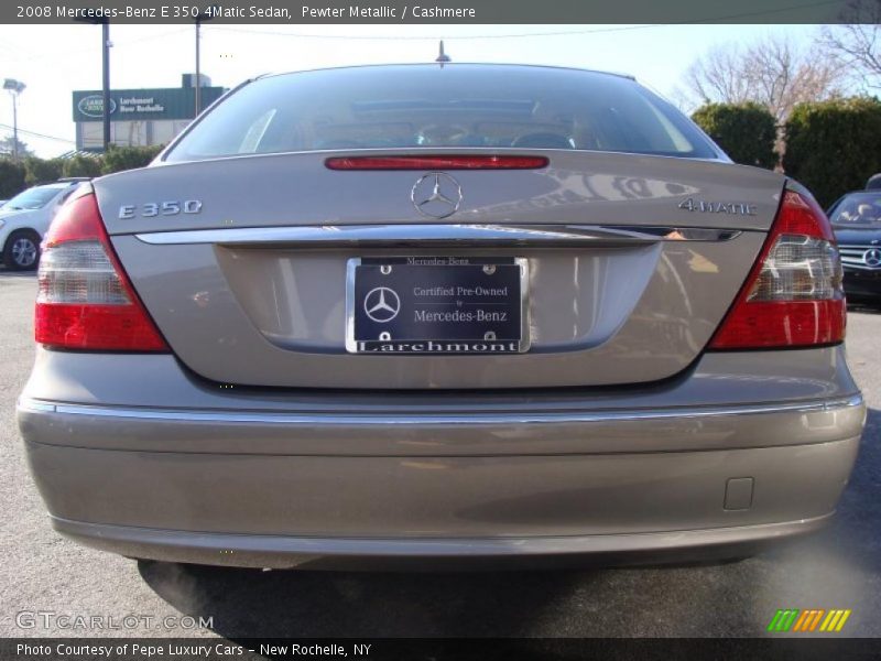 Pewter Metallic / Cashmere 2008 Mercedes-Benz E 350 4Matic Sedan