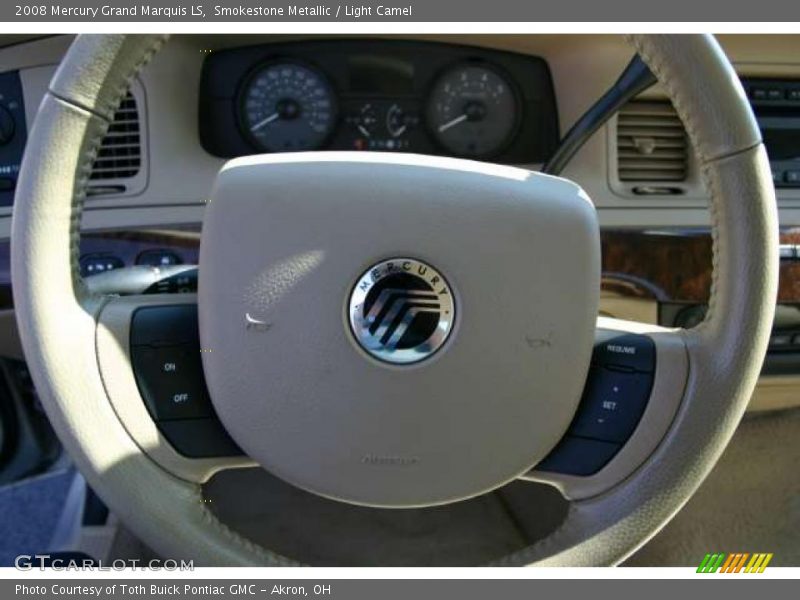Smokestone Metallic / Light Camel 2008 Mercury Grand Marquis LS