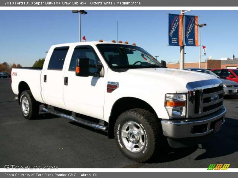 Oxford White / Medium Stone 2010 Ford F350 Super Duty FX4 Crew Cab 4x4