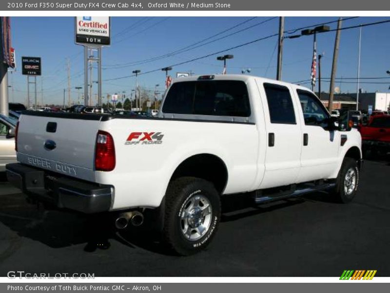 Oxford White / Medium Stone 2010 Ford F350 Super Duty FX4 Crew Cab 4x4