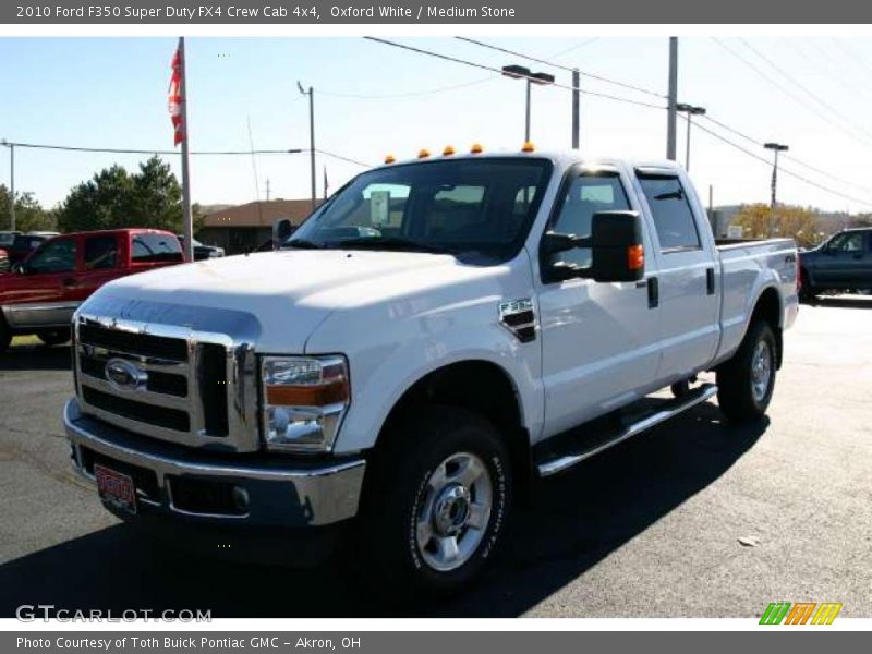 Oxford White / Medium Stone 2010 Ford F350 Super Duty FX4 Crew Cab 4x4