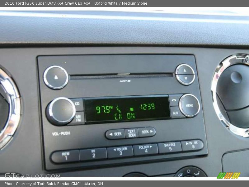 Controls of 2010 F350 Super Duty FX4 Crew Cab 4x4