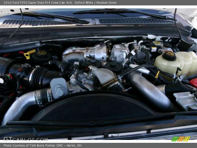 Oxford White / Medium Stone 2010 Ford F350 Super Duty FX4 Crew Cab 4x4