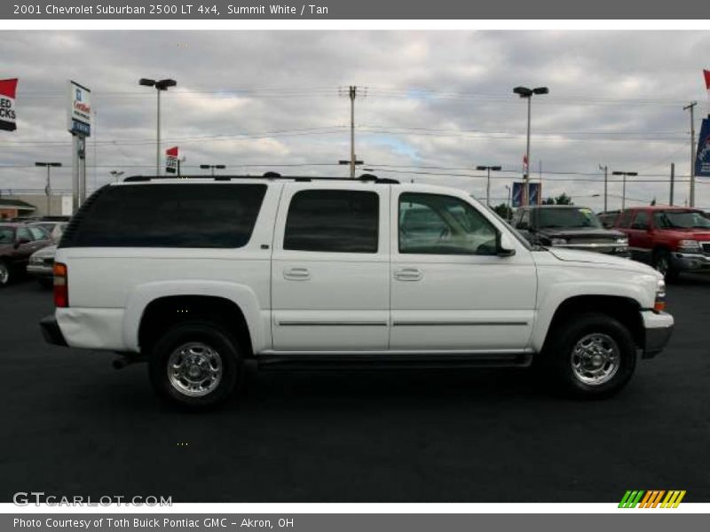 Summit White / Tan 2001 Chevrolet Suburban 2500 LT 4x4