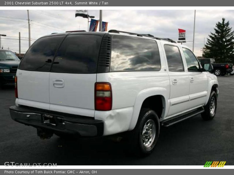 Summit White / Tan 2001 Chevrolet Suburban 2500 LT 4x4