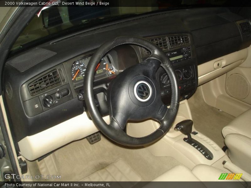 Desert Wind Beige / Beige 2000 Volkswagen Cabrio GLS