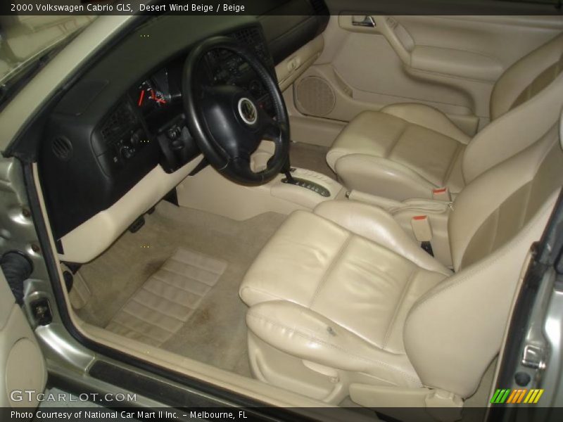 Desert Wind Beige / Beige 2000 Volkswagen Cabrio GLS