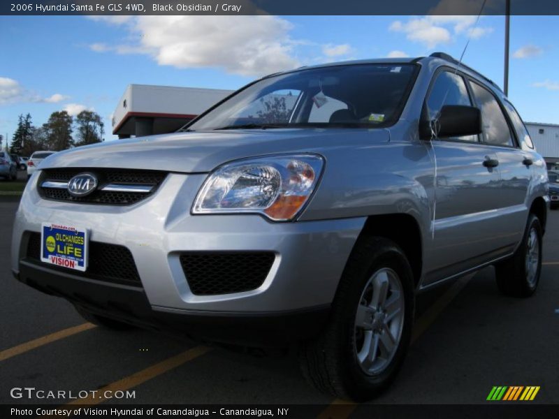 Black Obsidian / Gray 2006 Hyundai Santa Fe GLS 4WD