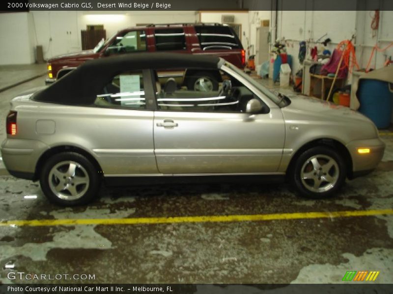 Desert Wind Beige / Beige 2000 Volkswagen Cabrio GLS