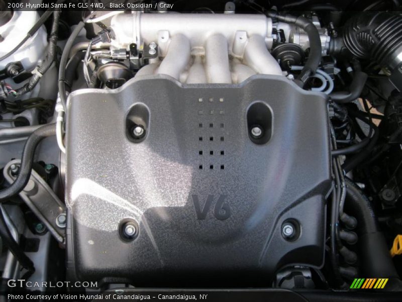 Black Obsidian / Gray 2006 Hyundai Santa Fe GLS 4WD