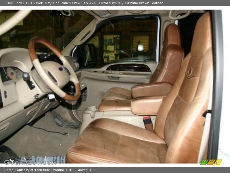 Oxford White / Castano Brown Leather 2006 Ford F350 Super Duty King Ranch Crew Cab 4x4