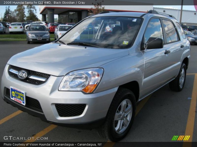 Black Obsidian / Gray 2006 Hyundai Santa Fe GLS 4WD