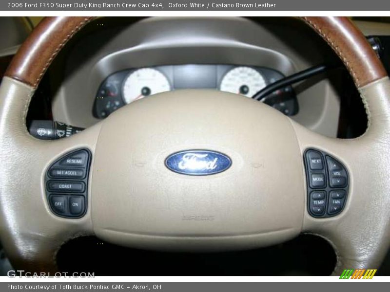 Oxford White / Castano Brown Leather 2006 Ford F350 Super Duty King Ranch Crew Cab 4x4