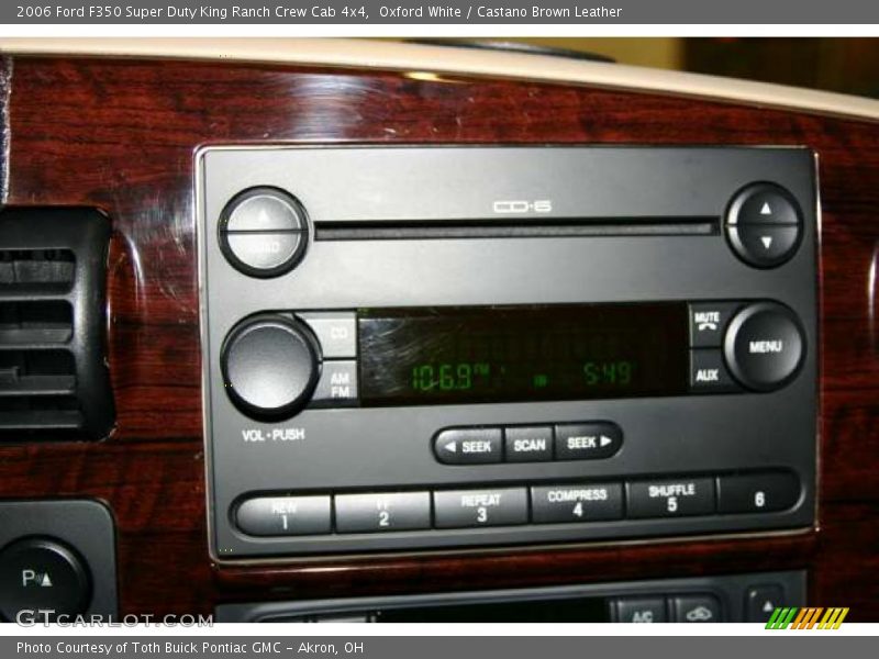 Oxford White / Castano Brown Leather 2006 Ford F350 Super Duty King Ranch Crew Cab 4x4
