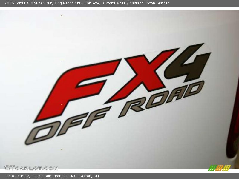 Oxford White / Castano Brown Leather 2006 Ford F350 Super Duty King Ranch Crew Cab 4x4