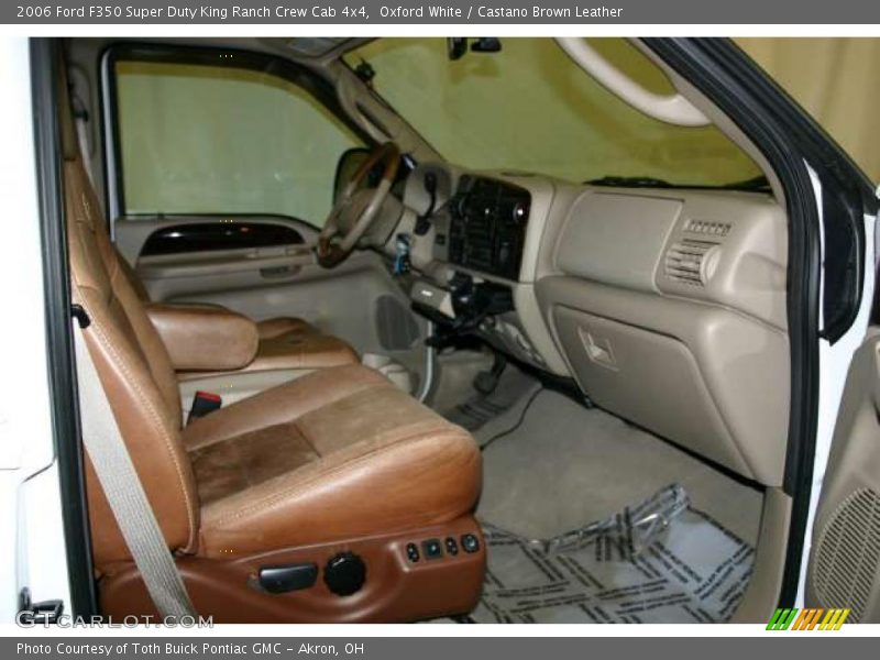 Oxford White / Castano Brown Leather 2006 Ford F350 Super Duty King Ranch Crew Cab 4x4