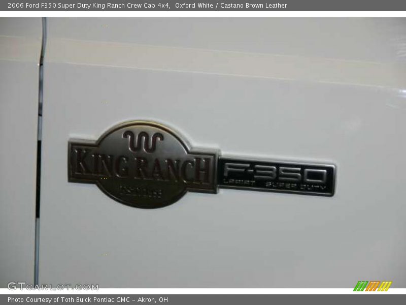 Oxford White / Castano Brown Leather 2006 Ford F350 Super Duty King Ranch Crew Cab 4x4