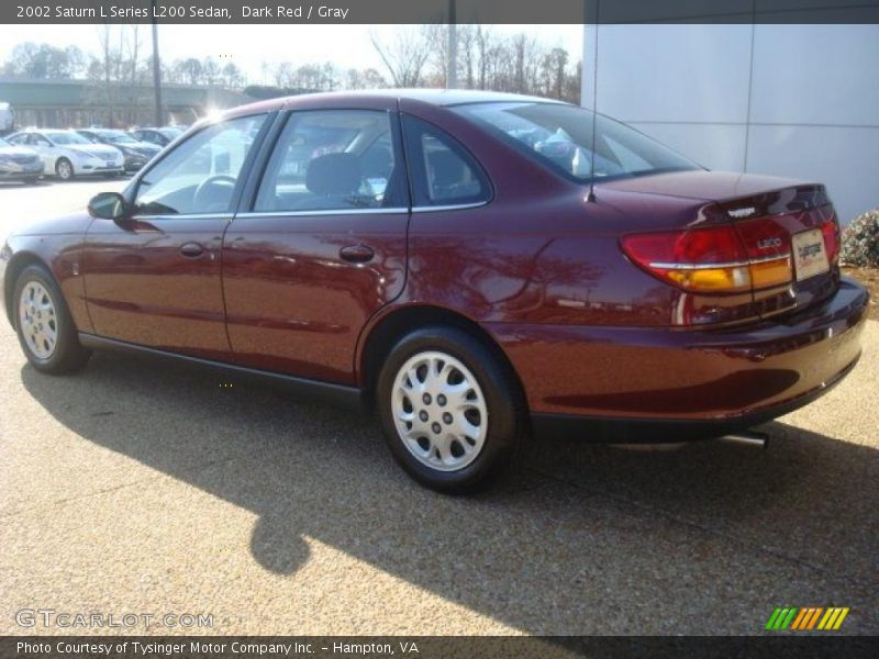 Dark Red / Gray 2002 Saturn L Series L200 Sedan