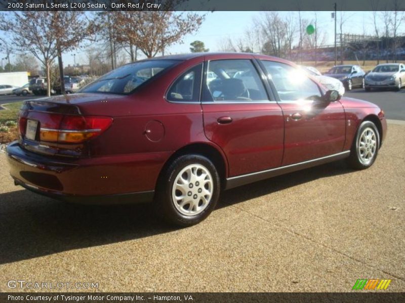 Dark Red / Gray 2002 Saturn L Series L200 Sedan