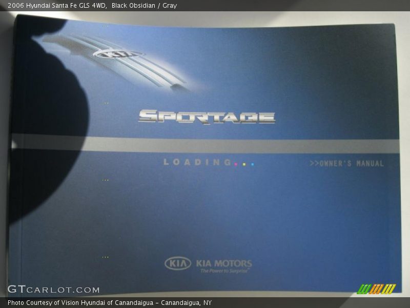 Black Obsidian / Gray 2006 Hyundai Santa Fe GLS 4WD