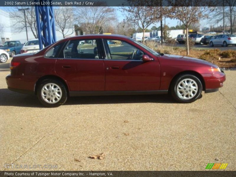 Dark Red / Gray 2002 Saturn L Series L200 Sedan