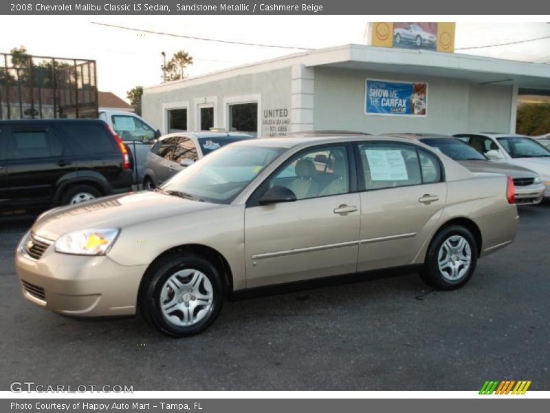 Sandstone Metallic / Cashmere Beige 2008 Chevrolet Malibu Classic LS Sedan