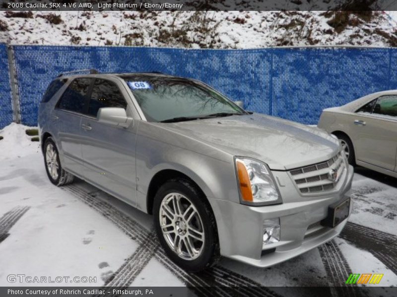 Light Platinum / Ebony/Ebony 2008 Cadillac SRX 4 V6 AWD